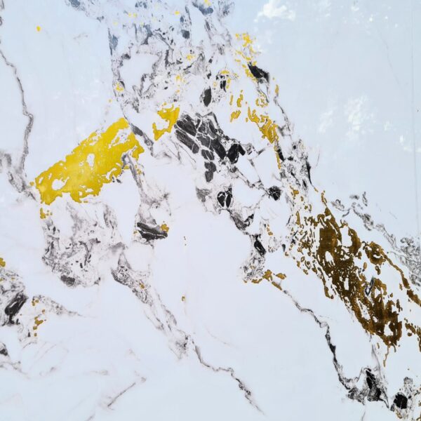 Marble Effect - Glided Panda Gold ABC